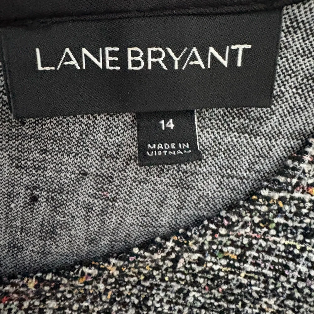Lane Bryant Tweed Knit Belted Midi Dress 14 - Picture 2 of 8